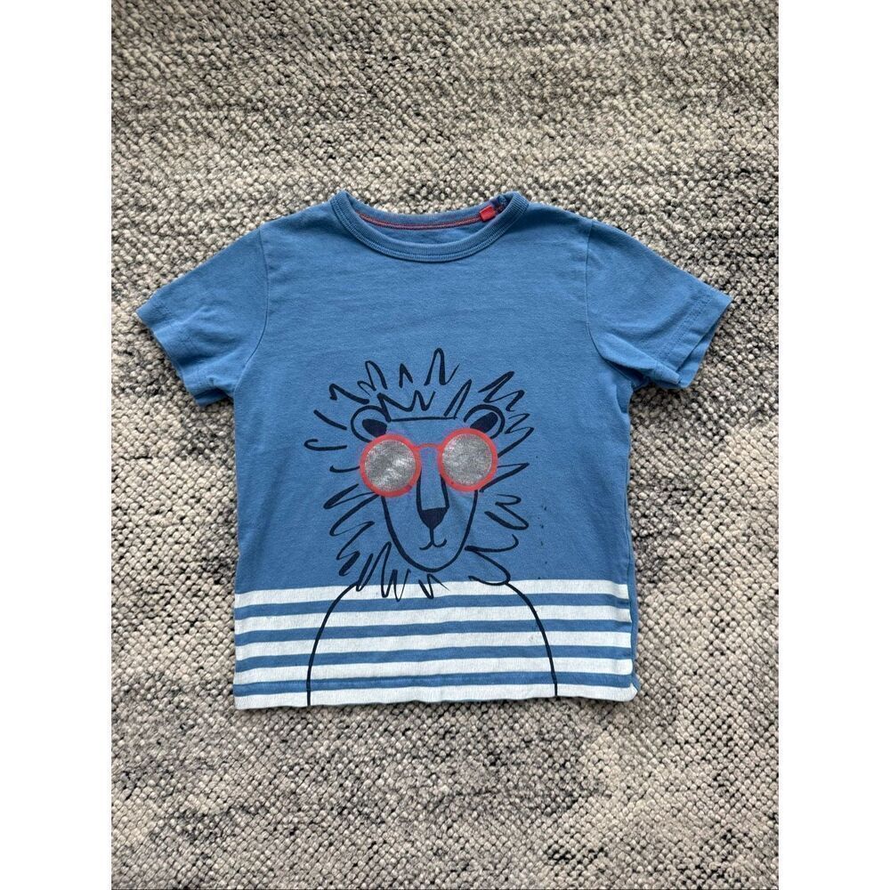 Mini Boden 4-5 Year Old Lion Graphic Tee Shirt